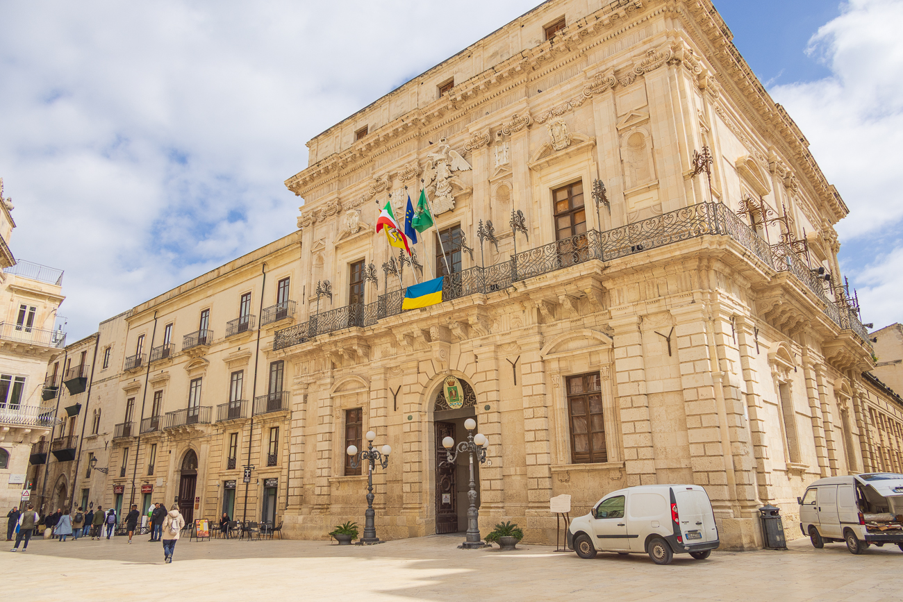 Das Rathaus von Syrakus aufder Insel Ortygia