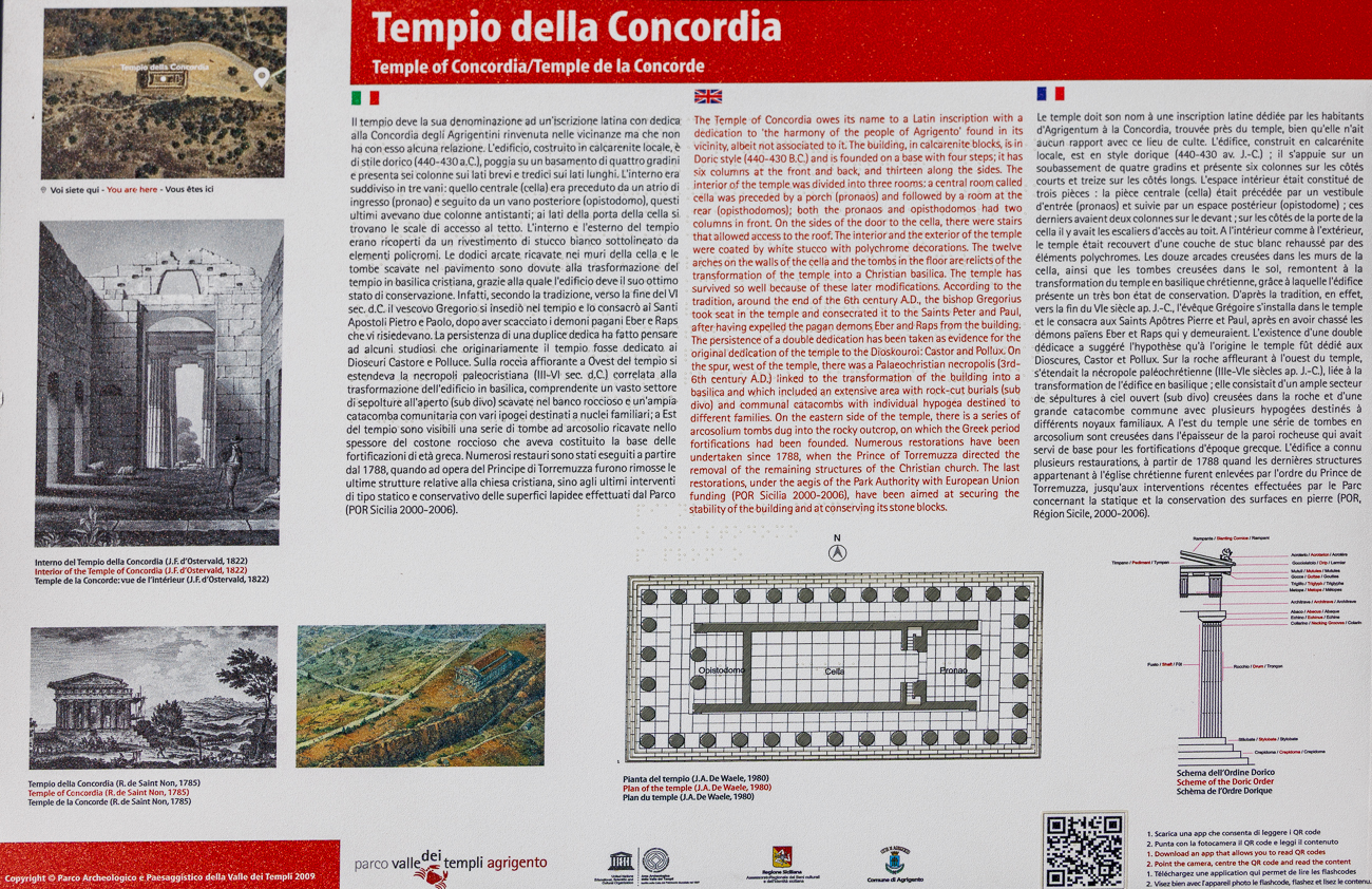 Infos zum Concordia Tempel