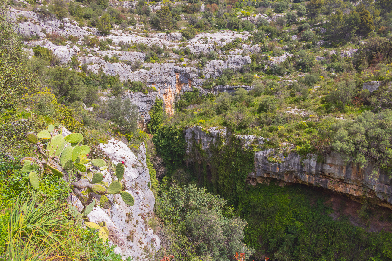 Blick ins Tal des Torrente Calcinara