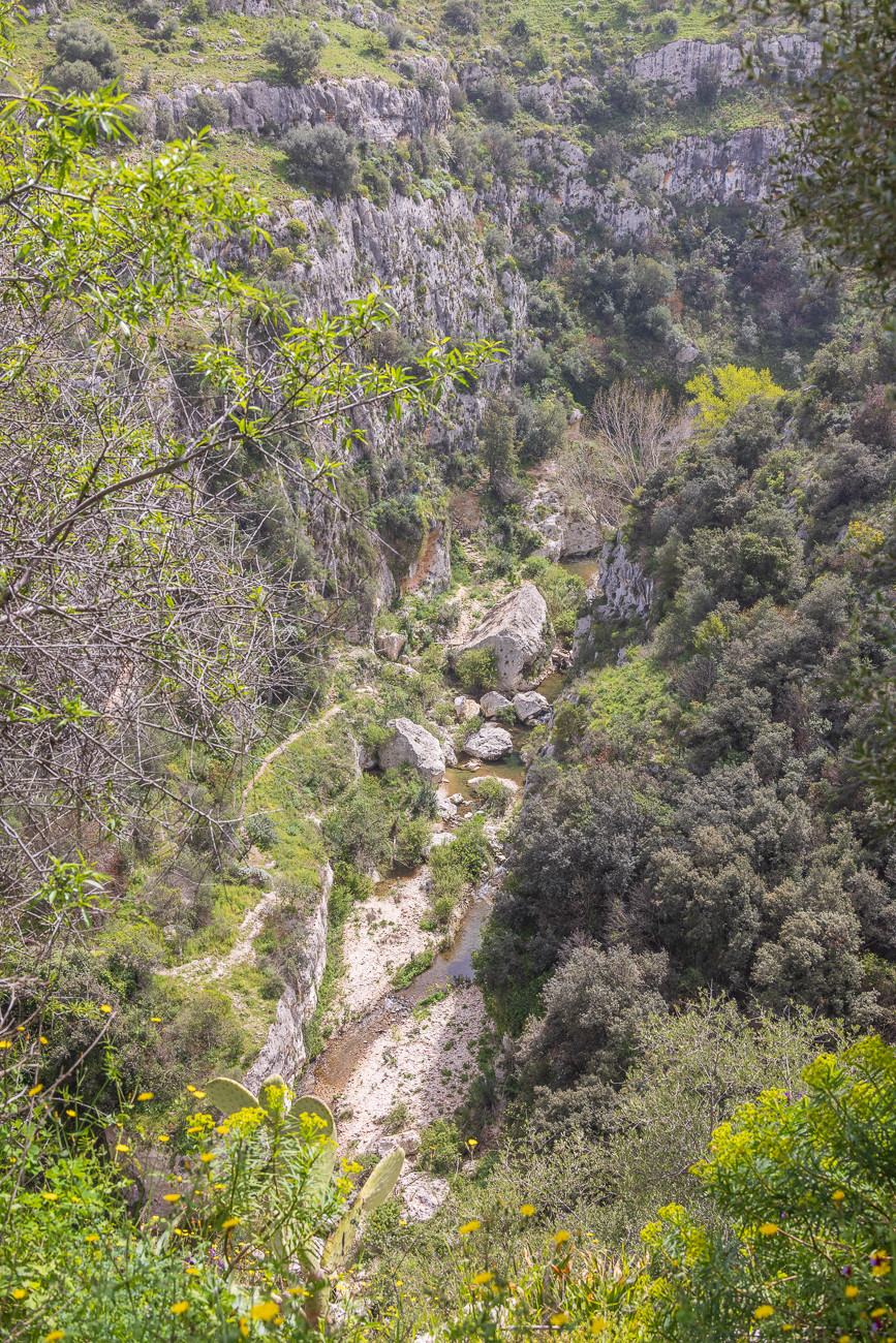 Blick auf den Torrente Calcinara