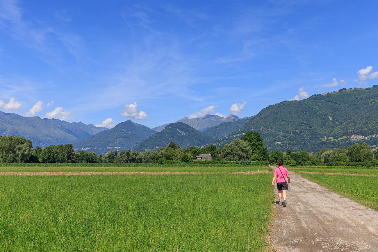 Die meisten Wege verlaufen in der prallen Sonne