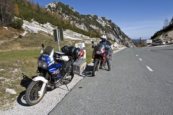 Auf dem Vršič Pass