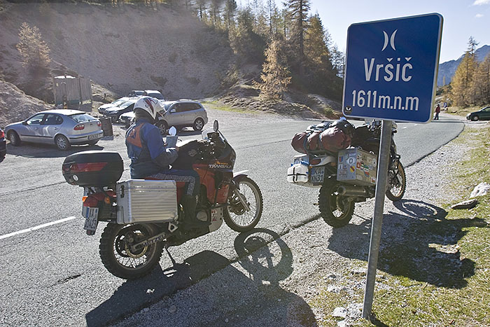 Auf dem Vršič Pass