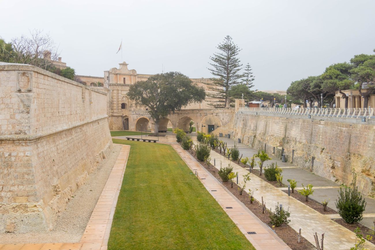 Die Stadtmauer von Mdina 