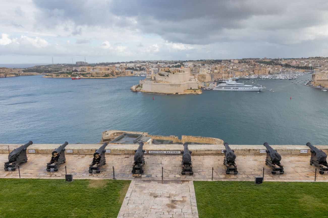 Saluting Battery an den Upper Barrakka Gardens