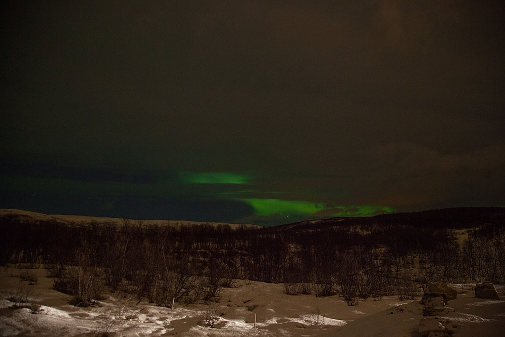 Nun geht es los mit der Aurora Borealis