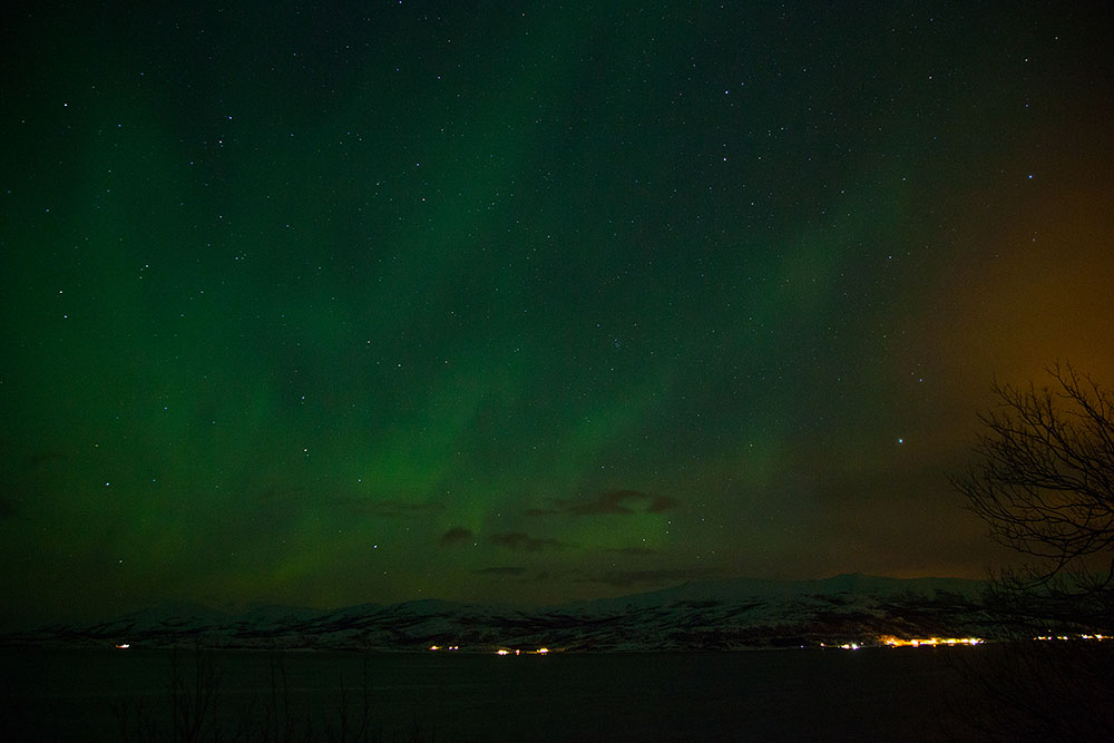 Nordlicht und Sterne