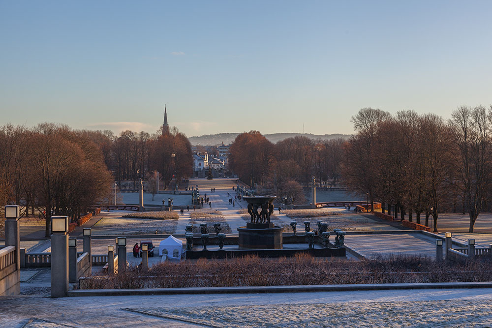 Im Skulpturenpark Vigelandsanlegget