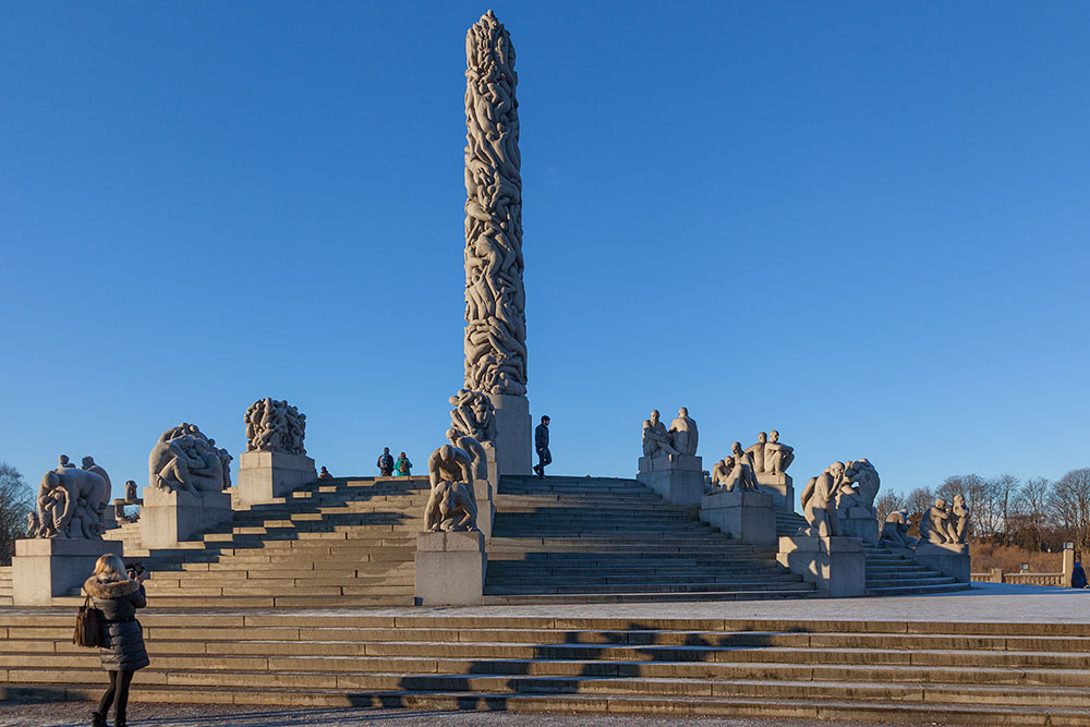 Im Skulpturenpark Vigelandsanlegget