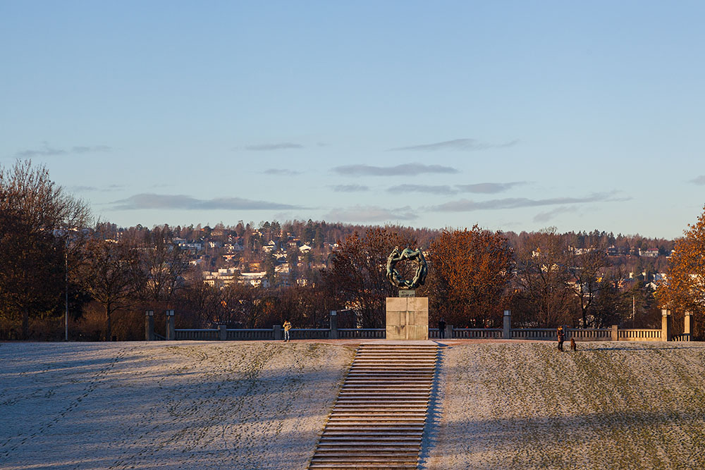 Im Skulpturenpark Vigelandsanlegget