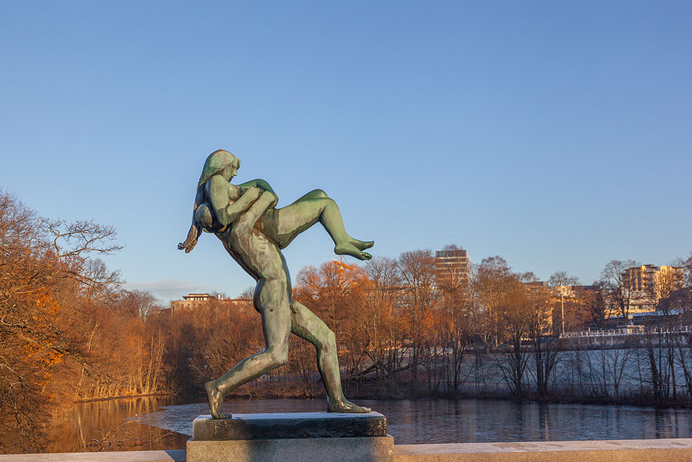 Im Skulpturenpark Vigelandsanlegget