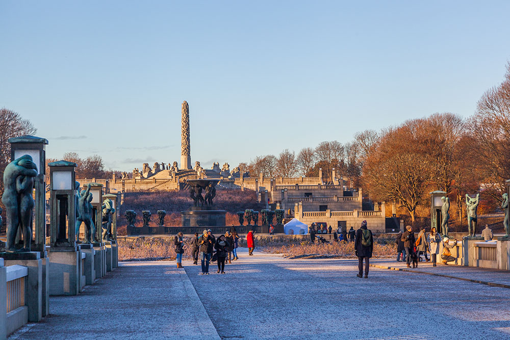 Im Skulpturenpark Vigelandsanlegget