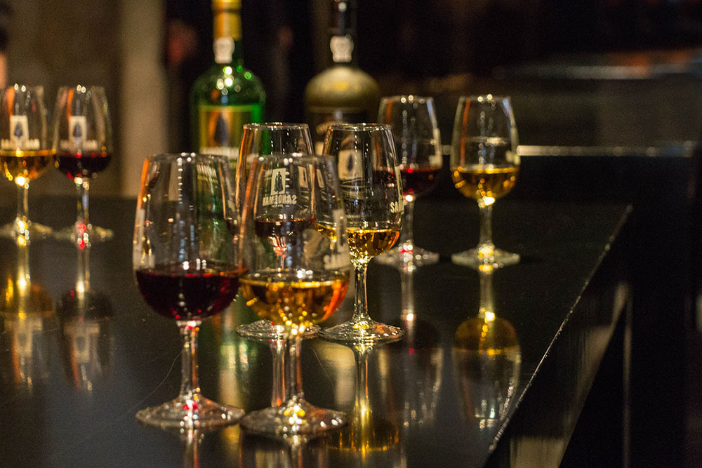 Die Weinprobe zum Abschluss 