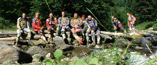 Super Truppe: von links: Tom, Olsen, Luigi, Marco, Horst, Brigitte, Carlo, Herbert und Marcel