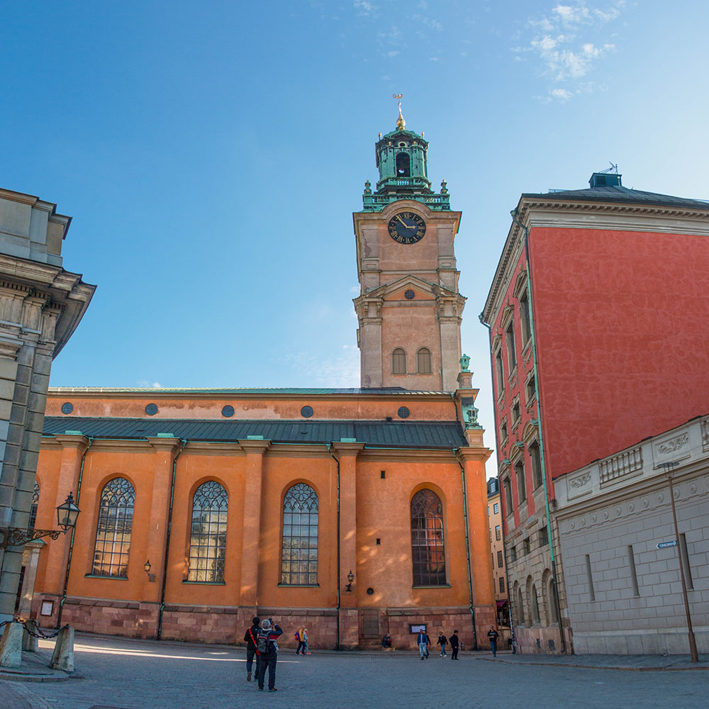 Die Nikolaikirche, von den Stockholmern auch "Storkyrkan" (große Kirche) genannt