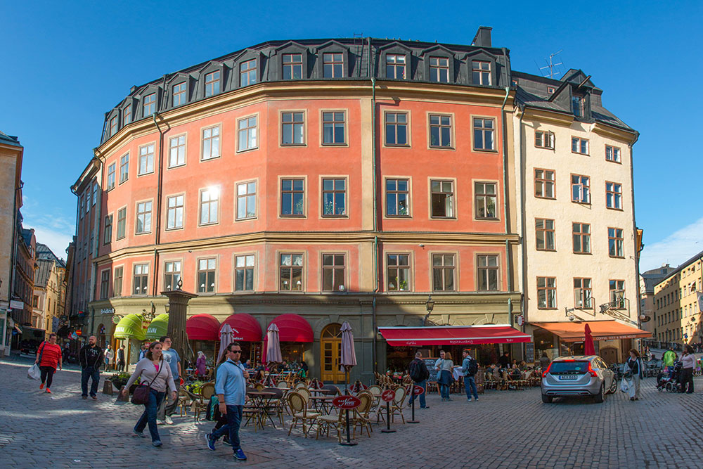 Straßenszene in Gamla Stan