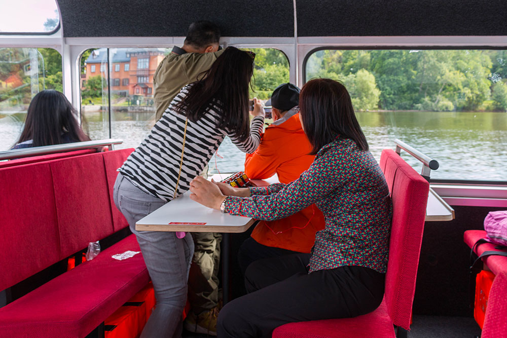 Meine rastlosen chinesischen Nachbarn im Boot ...
