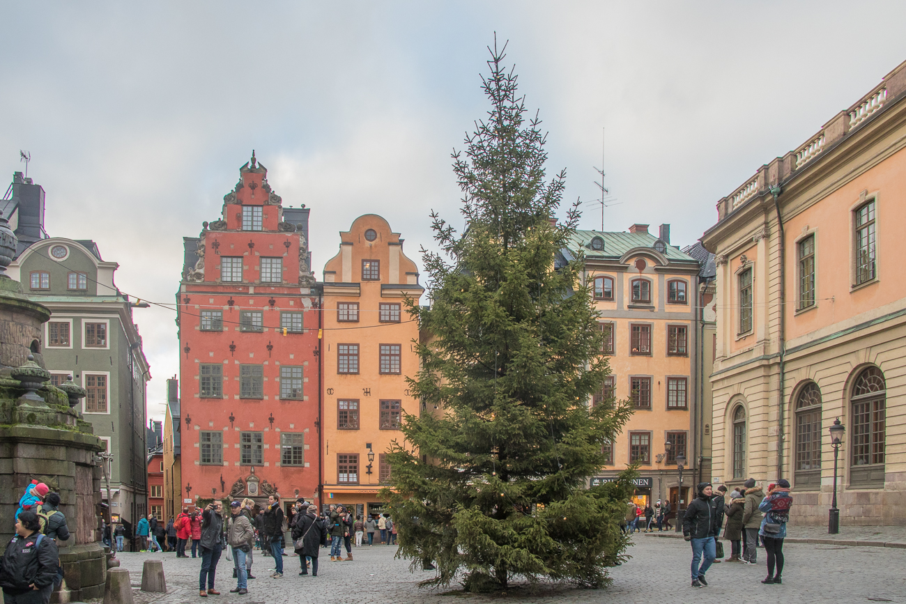 Schöne Häuder in der Altstadt Gamla Stan 