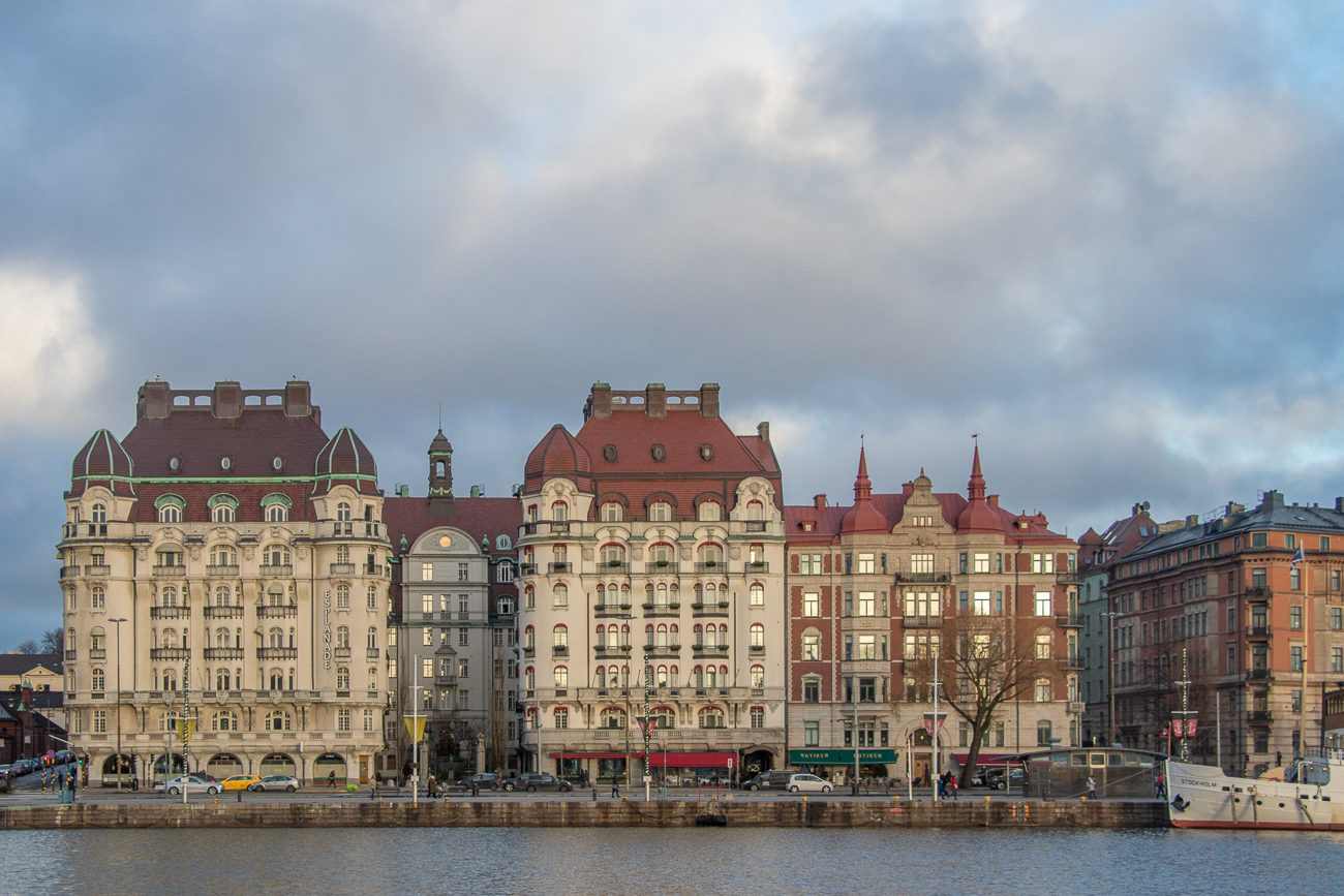 Gebäudezeile am Strandvägen 