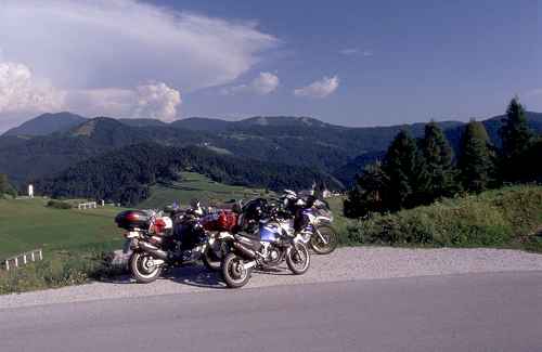 Kleine Pause auf dem Weg nach Gemona