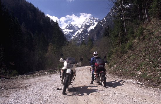 ... dann ist der Weg ins Tal Abfahrt fast geschafft