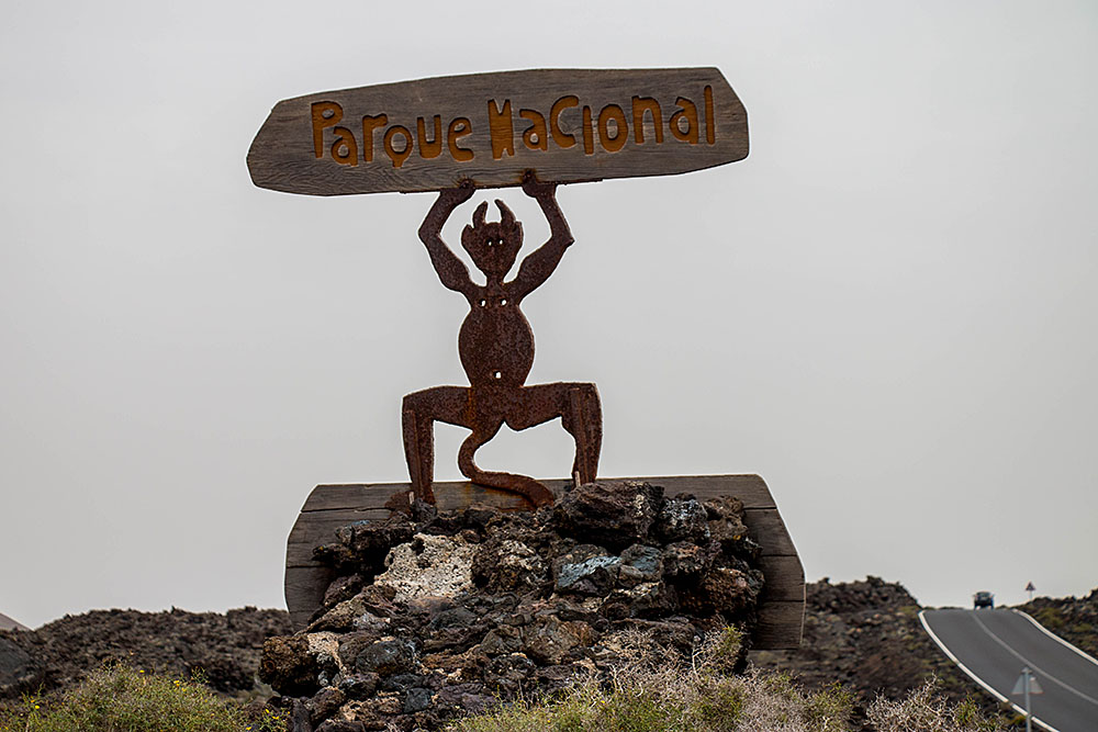 Beginn des Timanfaya National Parks