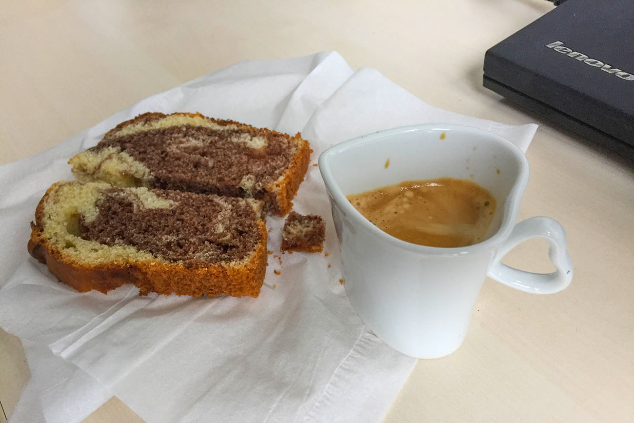 Herzliche Begrüßung im Büro ;-) 