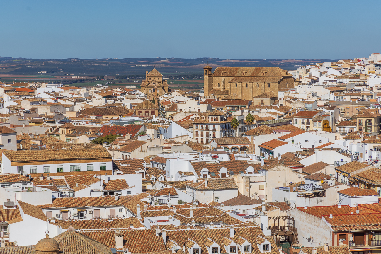 Blick von der Festung auf Antequera