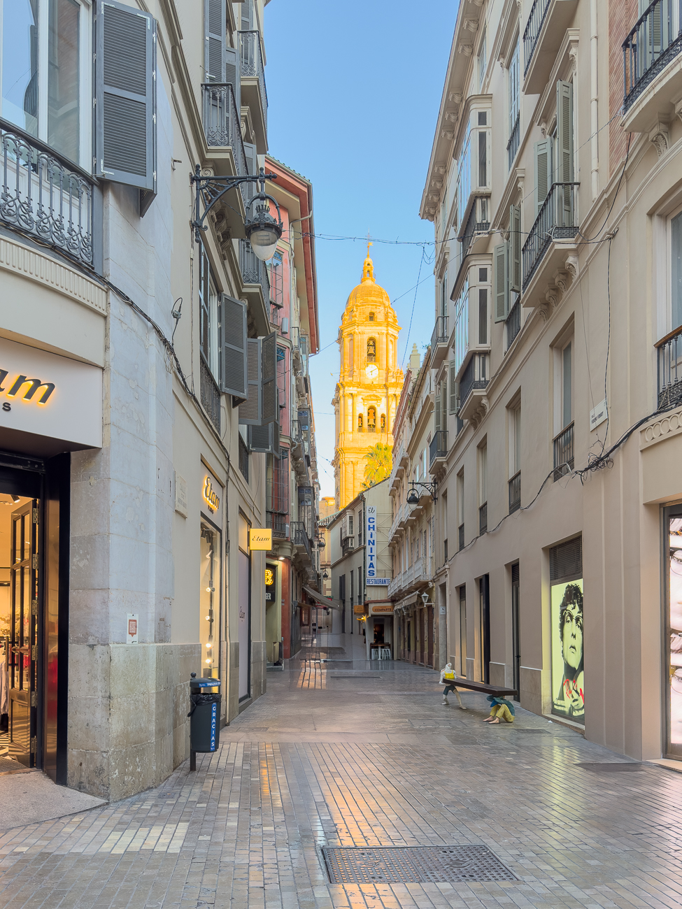Auf dem Weg zum Flamenco-Theater in Malaga