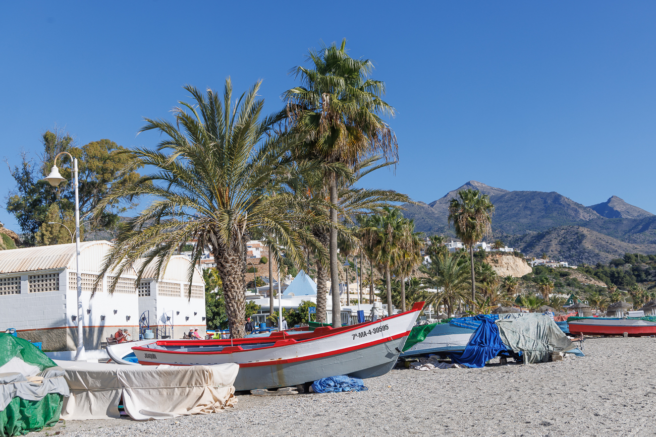 Am Strand von Nerja