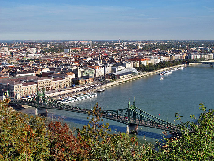 Die Kettenbrücke von oben