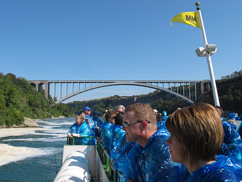 Unter der Brücke in die Staaten sind noch alle trocken