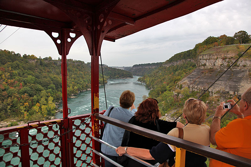 Dort hinten sind die Niagara Fälle