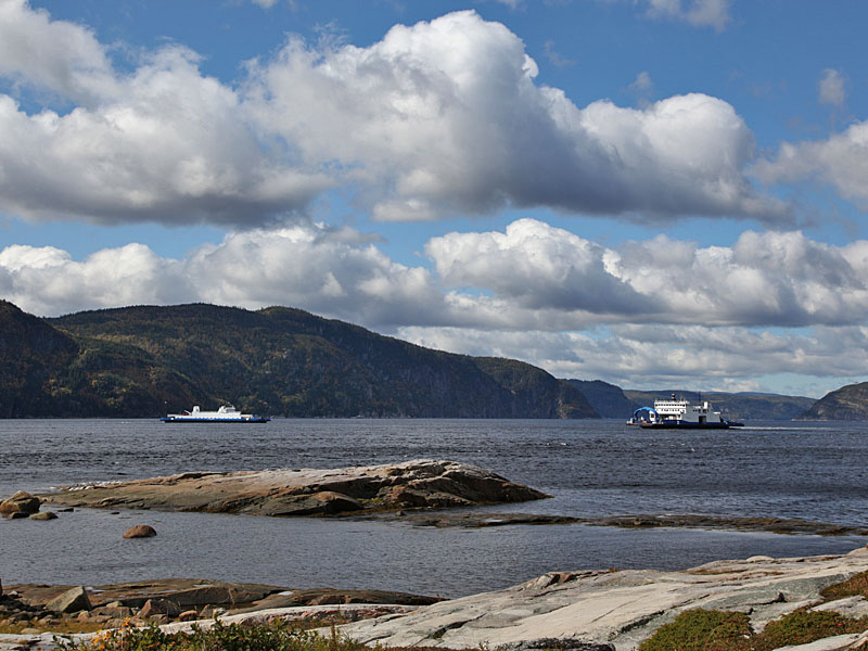 Blick auf den Saguenay River