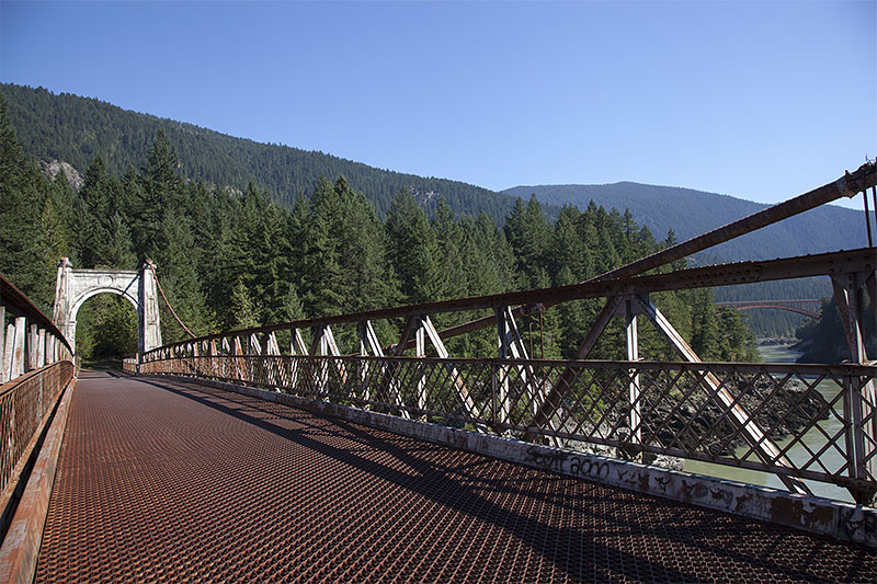 Auf der alten Alexandra-Bridge - die neue kann man rechts erkennen