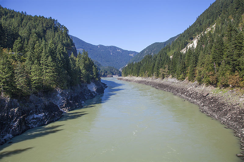 Der Fraser River ist hier wieder zahm