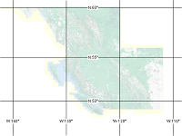 British Columbia, Kanada, 1:50K Topo, QV-Map und DEM