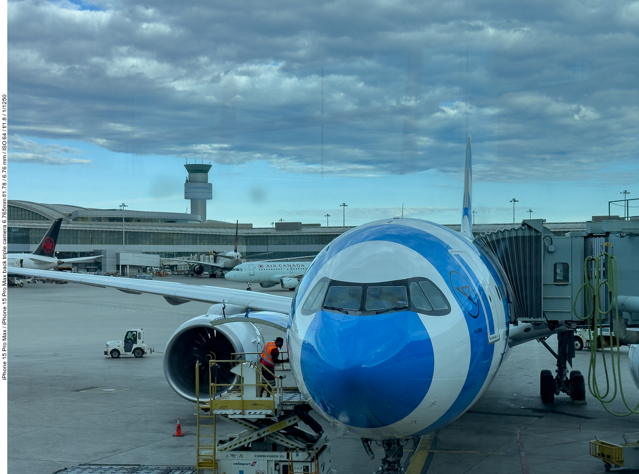 Unsere Maschine auf dem Flughafen Pearson in Toronto