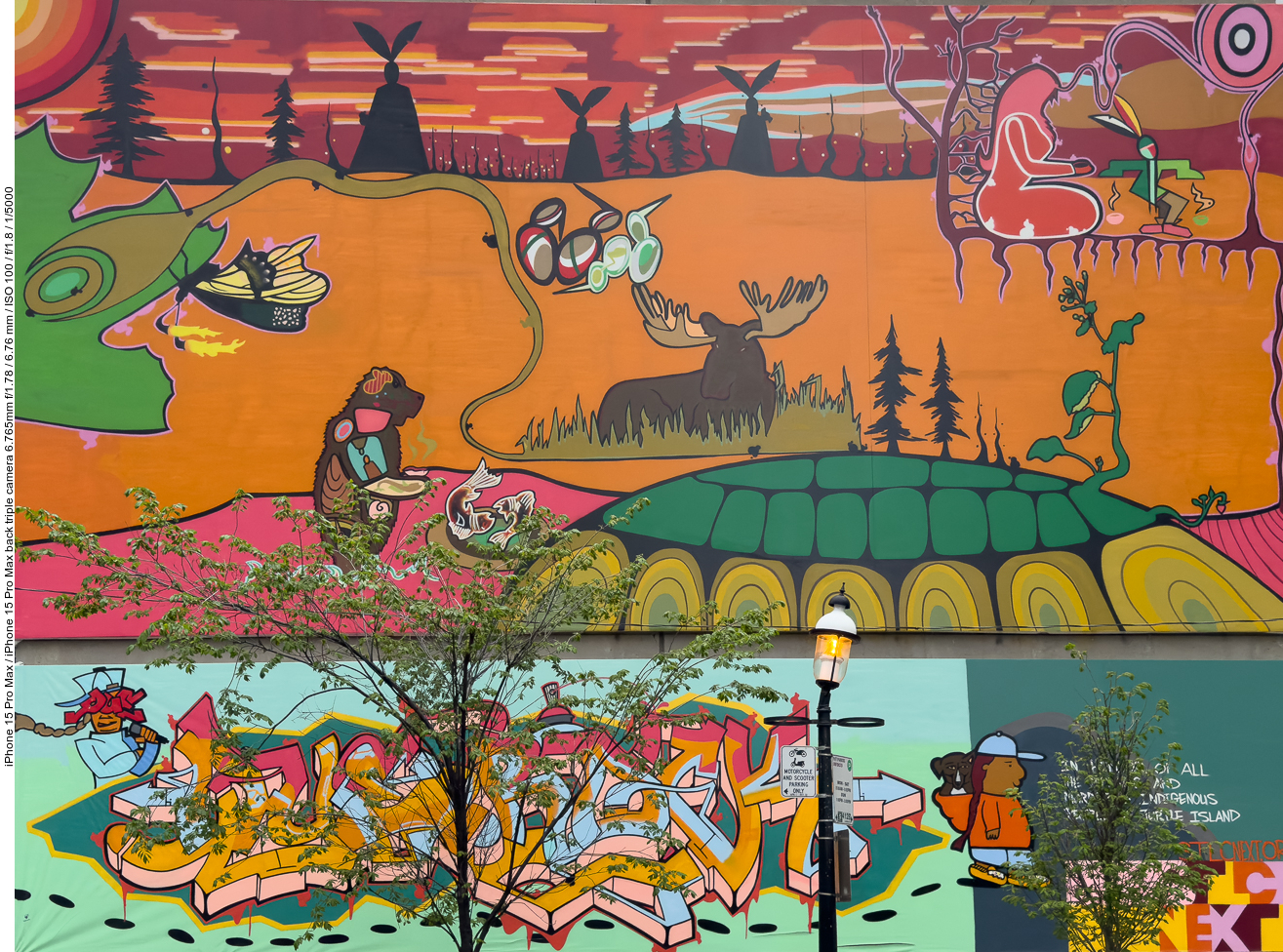 Grafitto an einer Hauswand