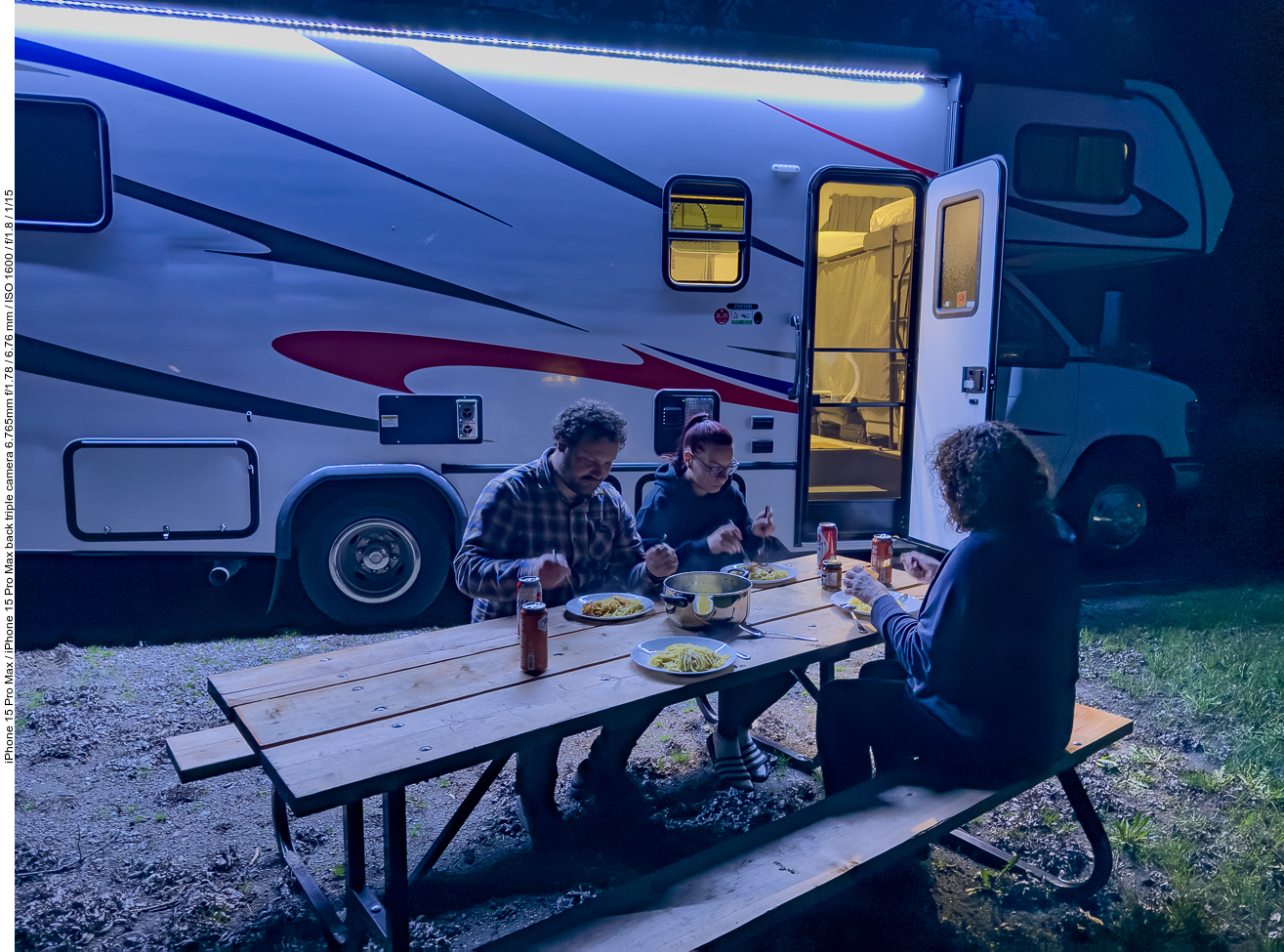 Abendessen am Balsam Lake