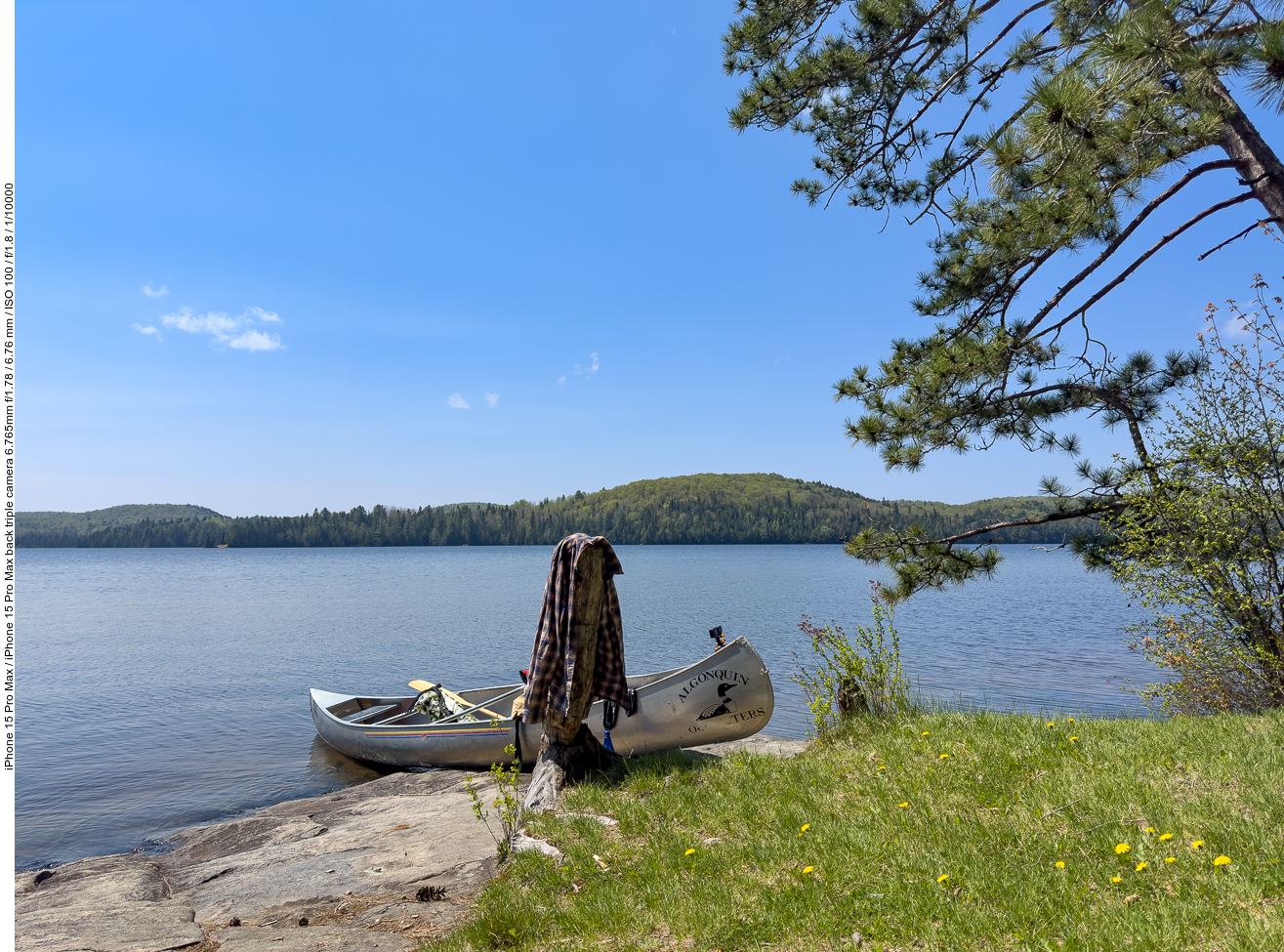 Pause an einem Backcountry Campground