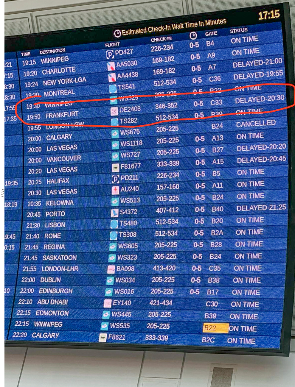 Mit etwas Verspätung geht es dann endlich los