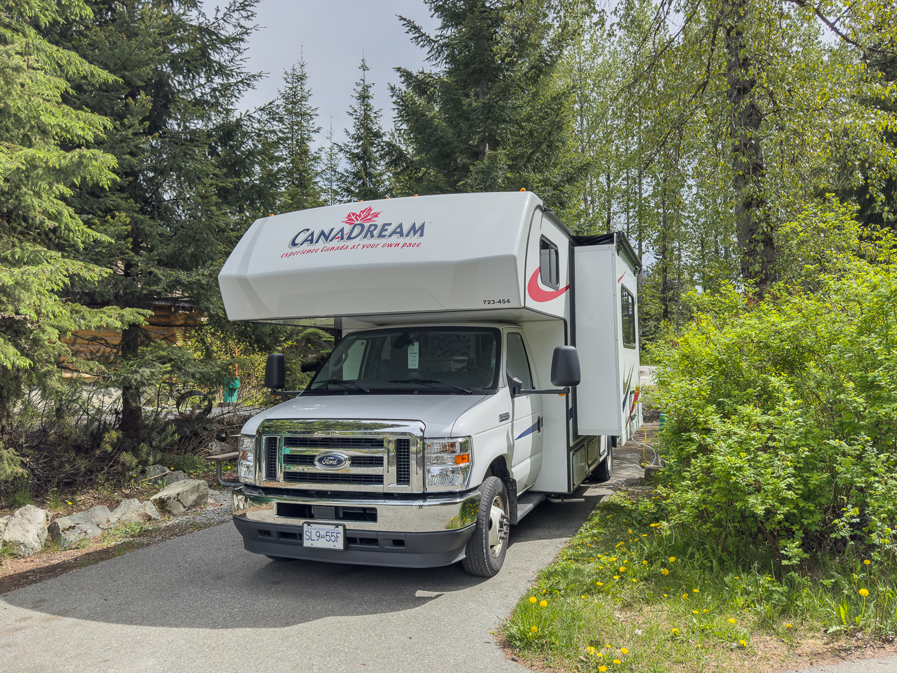 Unser Stellplatz auf dem Campground