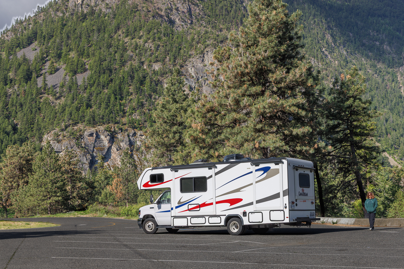 Unser "Raumschiff" am Seton Lake