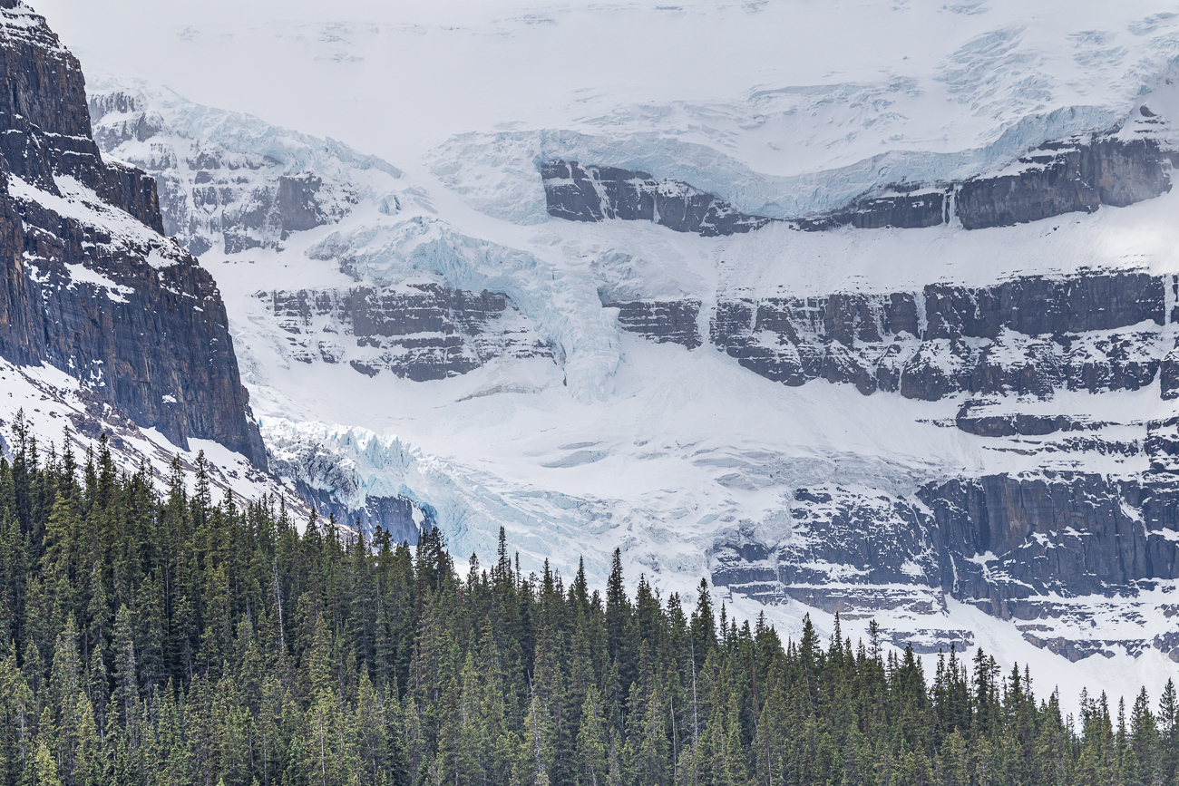 Eine ganze Reihe Gletscher säumen den Icefields Parkway