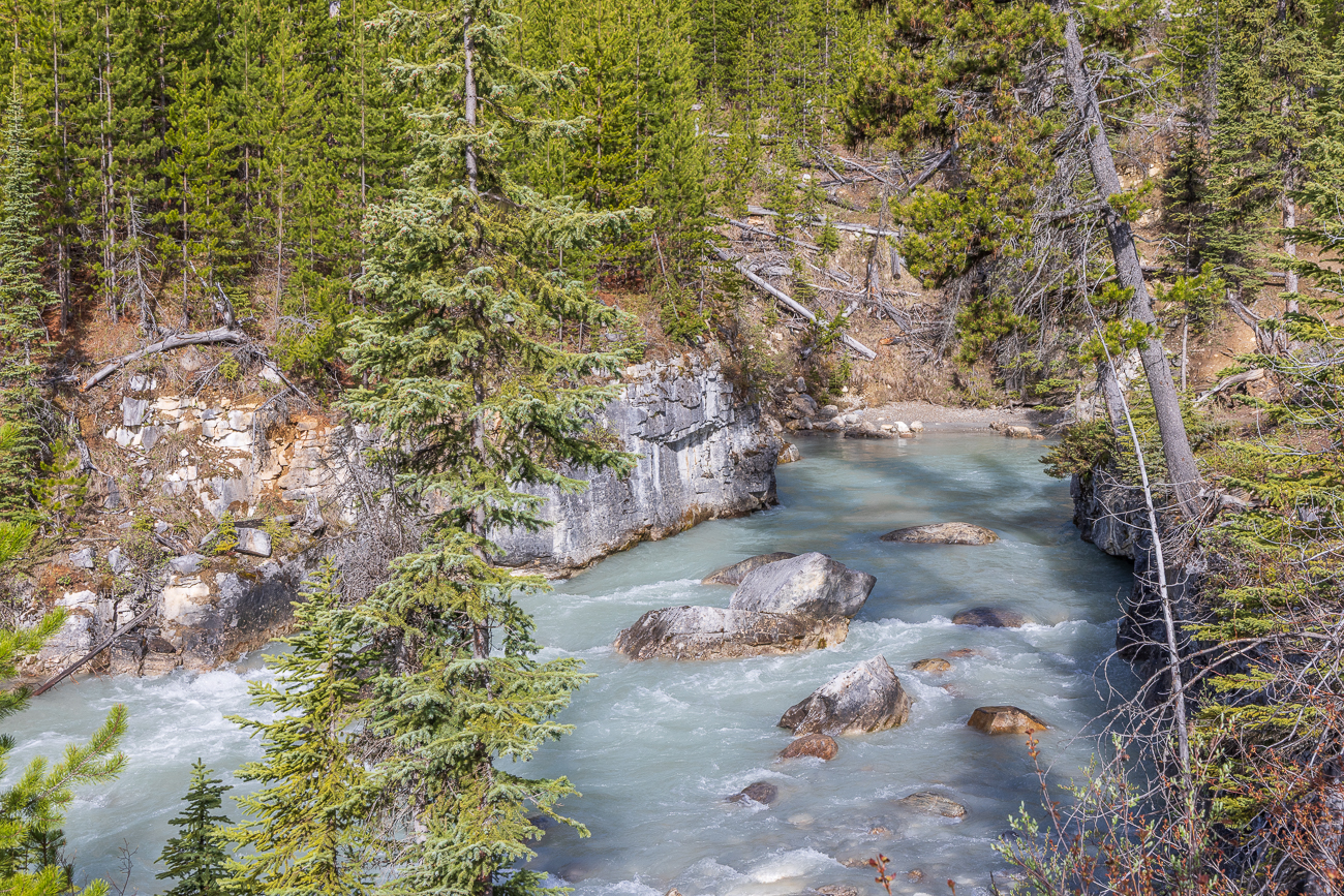 Der Canyon wurde durch den Tokumm Creek geschaffen ...