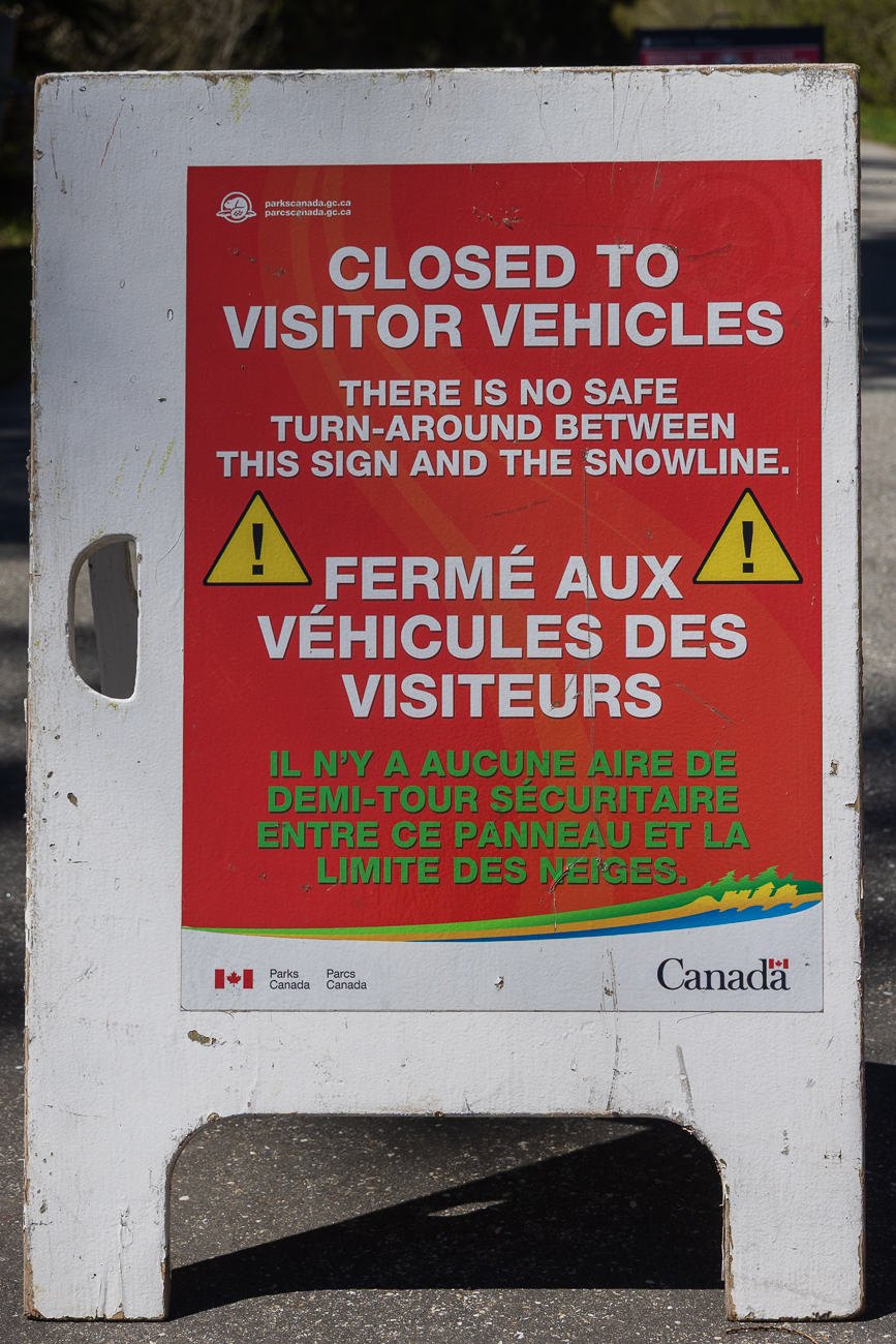 ... weil es an der weiter oben liegenden Schneegrenze keine Wendemöglichkeit gibt