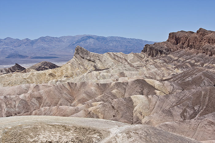 Sedimente des Lake Zabriskie, der vor 9 Millionen Jahren ausgetrocknet ist