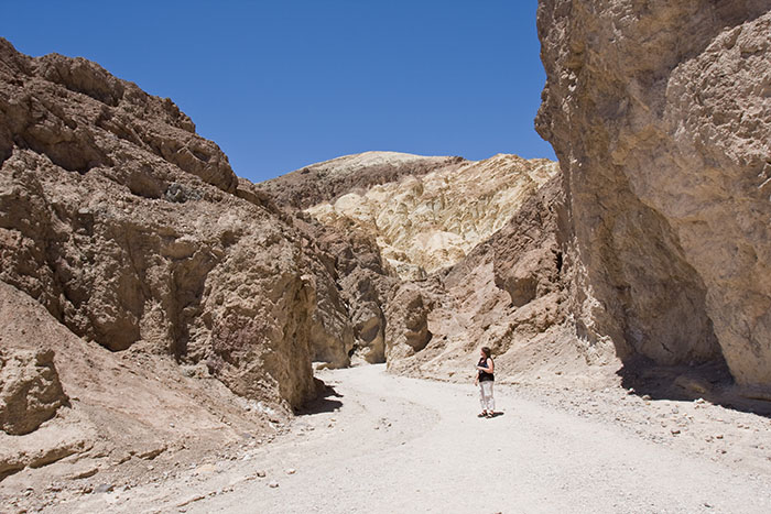 Im Golden Canyon. Bei 45°C zu heiß um weiter zu gehen