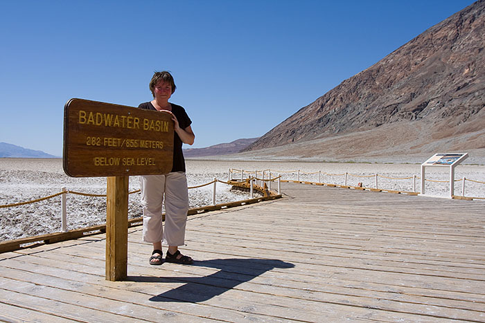 Im Golden Canyon. Bei 45°C zu heiß um weiter zu gehen